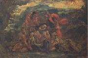 Eugene Delacroix Pieta (mk05) oil on canvas